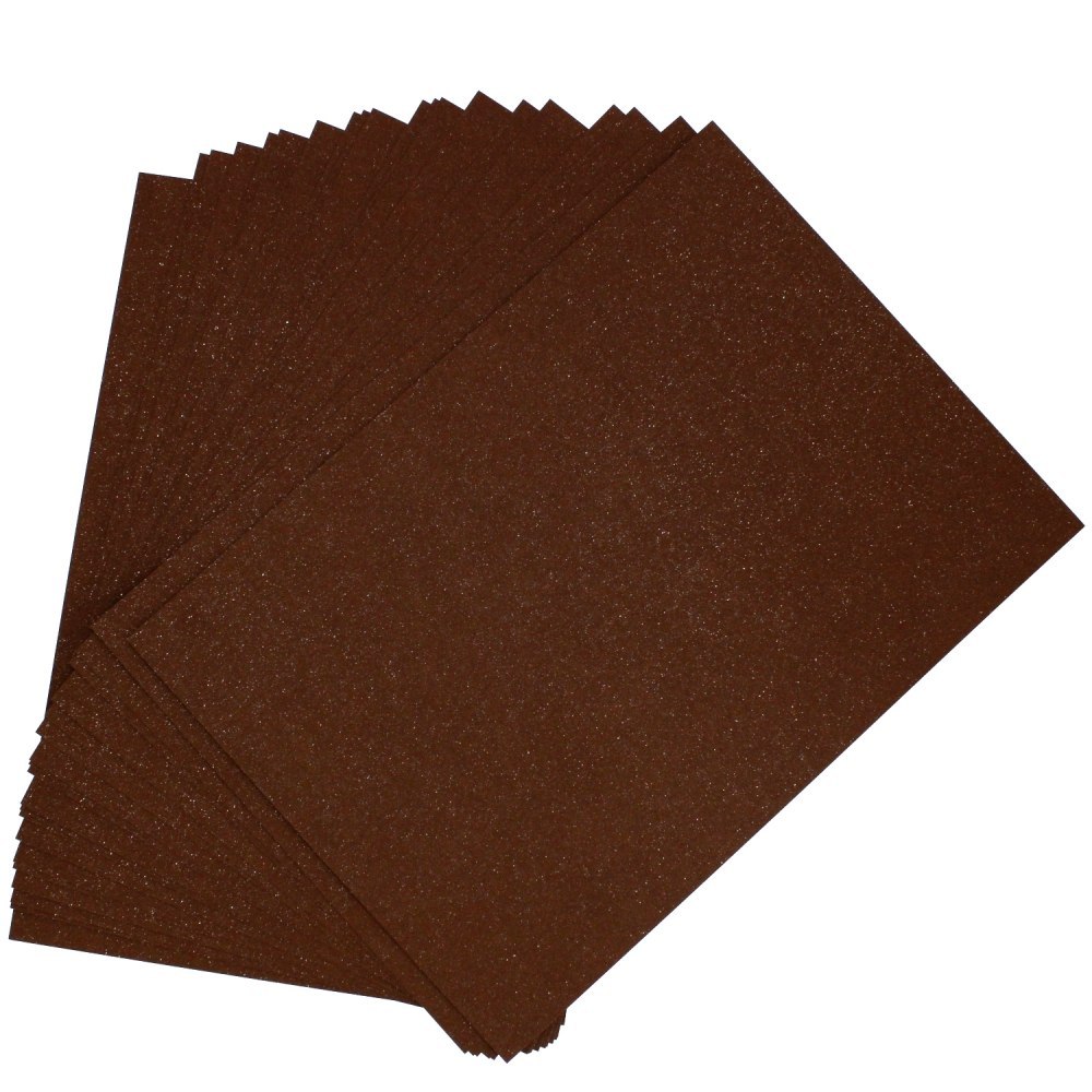 DECORATIVE CARDBOARD A4 240 G BROWN MICA METALLIC GALLERY OF PAPER PACK OF 20 PCS. ARGO 202718 ARGO